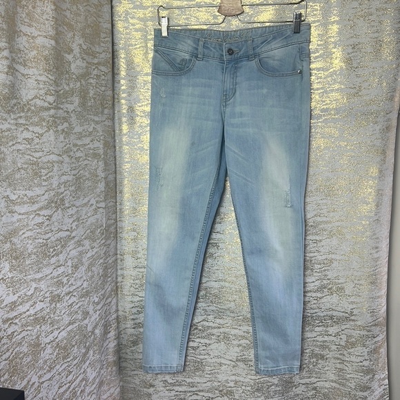 Bare Denim 91 Ice Blue Straight Skinny Leg Jeans Size 28 - Picture 3 of 16